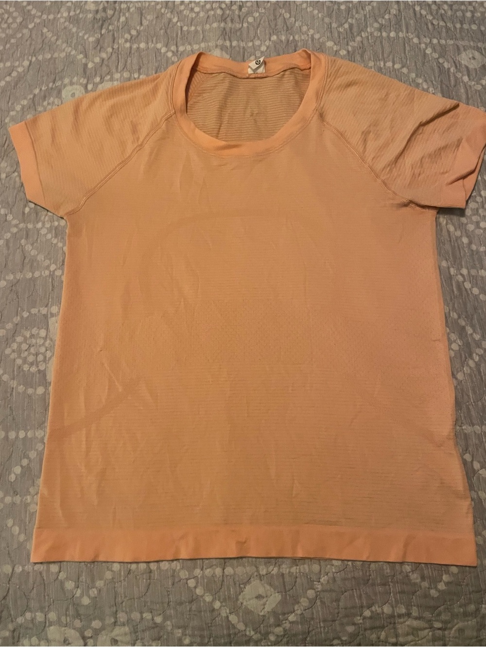 Peach Short Sleeve Crewneck Tee